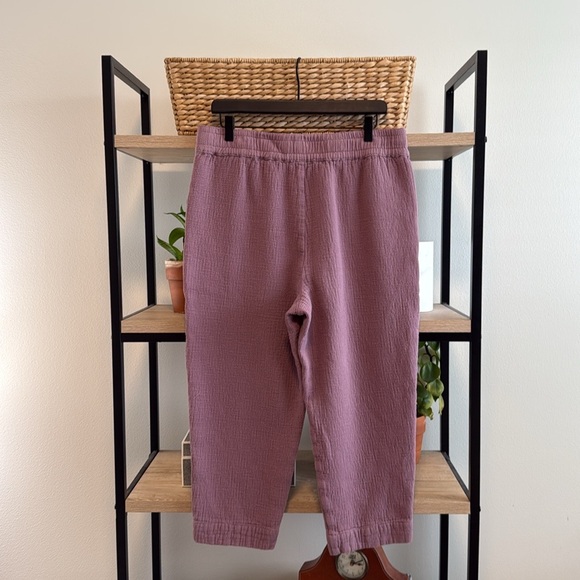 Madewell High-Rise 100% Cotton Waffle Capri Lounge Pant, L - Picture 5 of 9